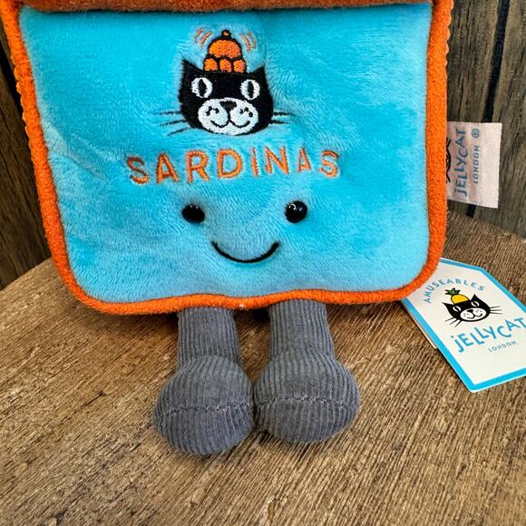 Jellycat Sardine Tin FAST SHIP NEW Jellycat Sardines - Picture 4 of 8